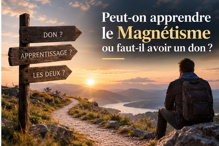 Chemin symbolisant la question du don et de l’apprentissage du Magnétisme