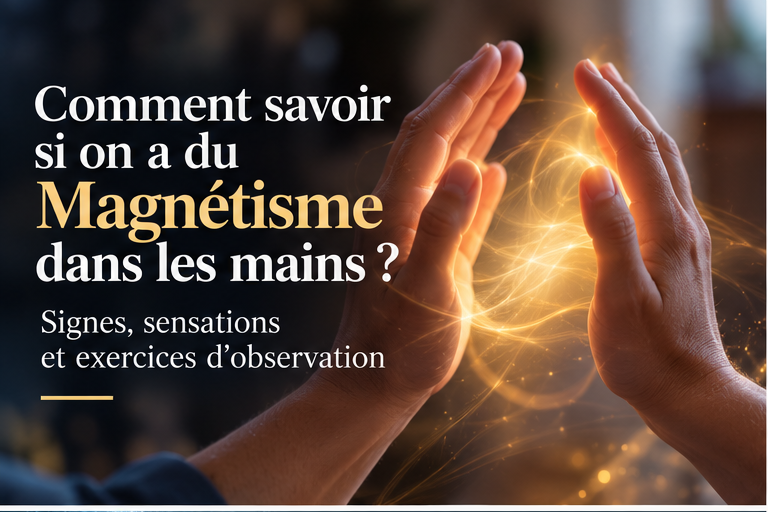 Deux mains face à face illustrant les sensations et la perception en Magnétisme