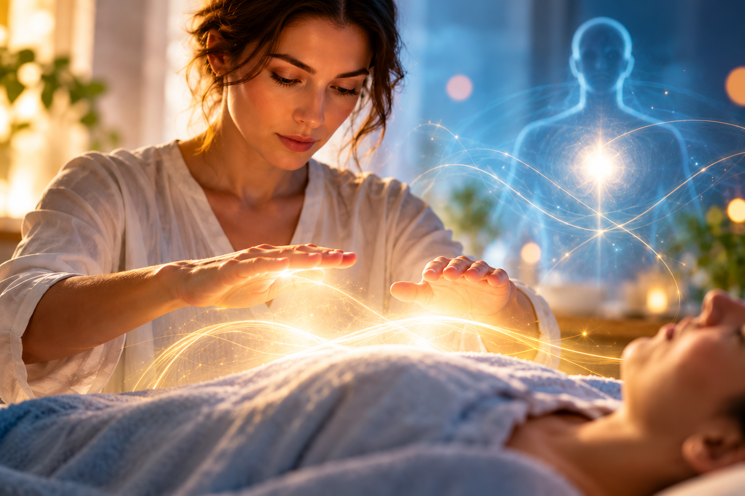 Illustration du ressenti énergétique et de la perception intuitive