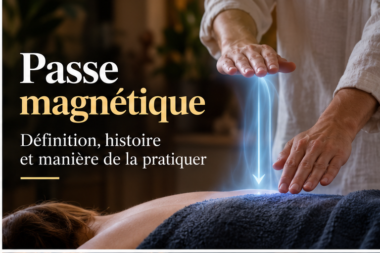 Illustration d’une passe magnétique réalisée au-dessus du corps