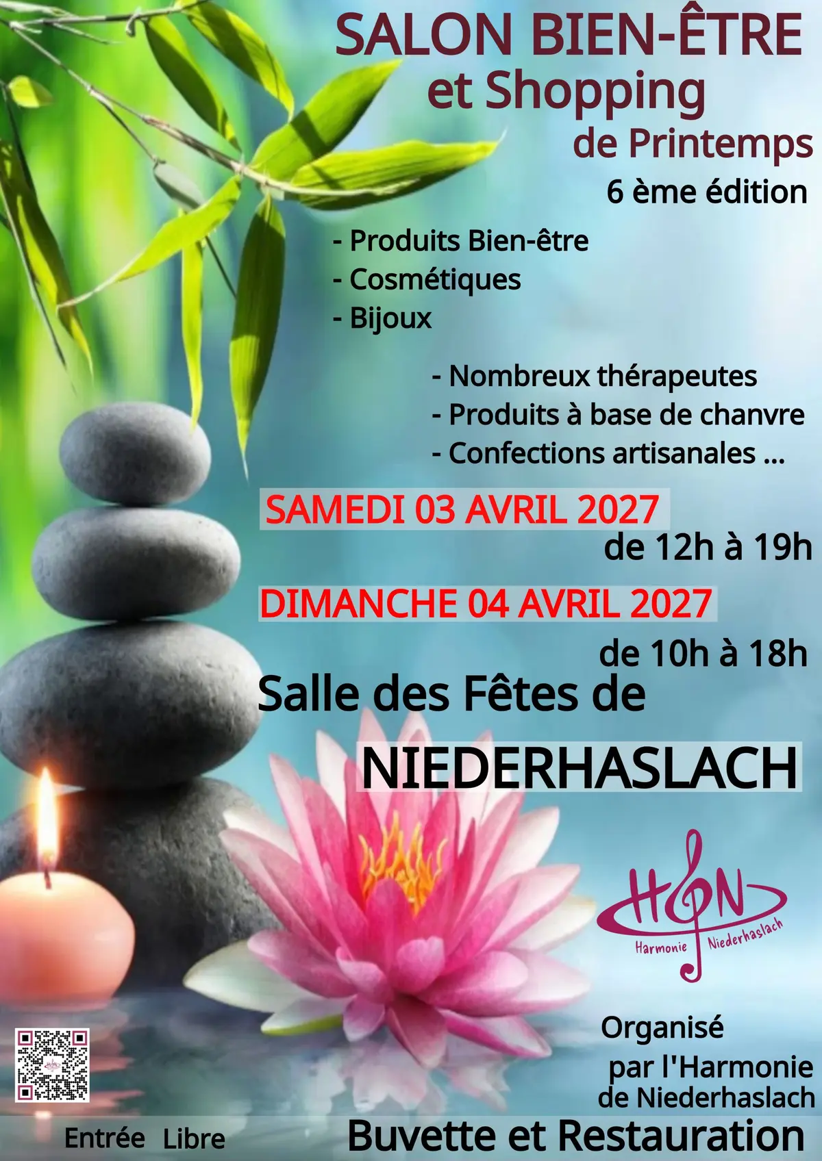 Visuel du Salon Bien-Être et Shopping du Printemps à Niederhaslach avril 2027
