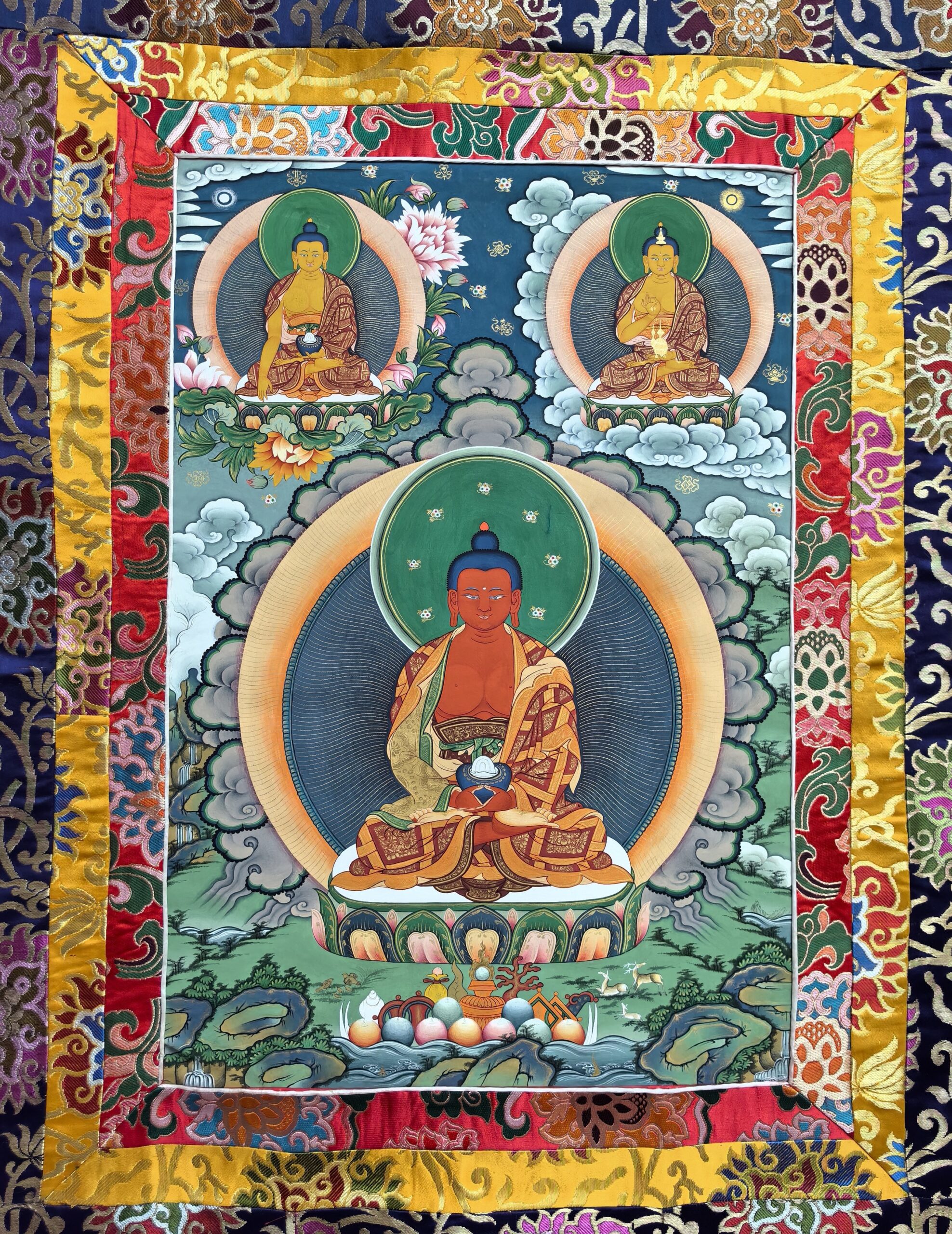 Thangka tibétain traditionnel